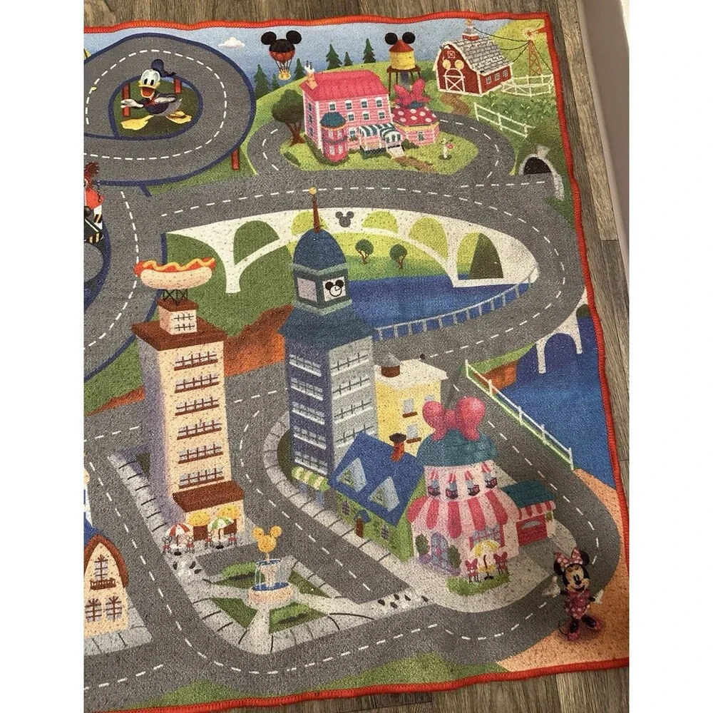 Disney Mickey Mouse Road Rug Play Mat Town Gertmenian Kids Carpet READ